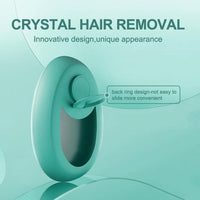 Mandotos CJEER Upgraded Crystal Hair Removal Magic Eraser for women and men, showing the sleek, handheld hair removal device.