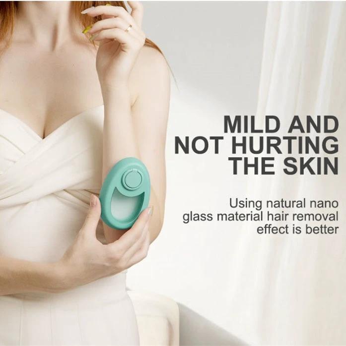 Mandotos CJEER Upgraded Crystal Hair Removal Magic Crystal Eraser for women and men, handheld skincare device on a white background.
