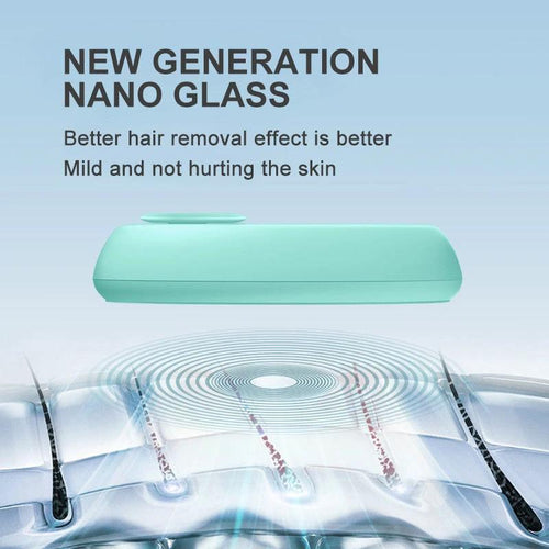 Mandotos CJEER Upgraded Crystal Hair Removal Magic Crystal Eraser for women and men, handheld skincare tool for hair removal.