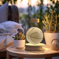 Mandotos crystal ball cosmic dinosaur indoor night light with USB power, warm glow, ideal for bedside or birthday gift use.