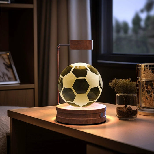 Mandotos crystal ball cosmic dinosaur indoor night light with USB power, warm glow, ideal as a bedside or birthday gift night lamp.