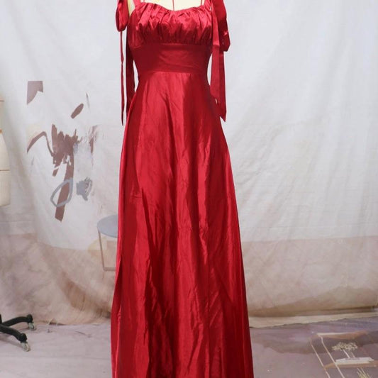 Mandotos sleeveless camisole evening gown, elegant bridesmaid dress for women, stylish fashion dress for special occasions