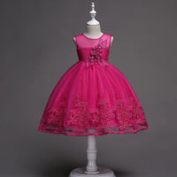 Mandotos First Communion flower girl dress with lace trim, tulle fabric, and bead embroidery, perfect for special occasions.