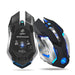 Mandotos wireless gaming mouse with glowing LED lights and 2.4GPI connectivity, designed for precision gaming.