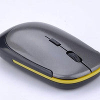 Mandotos wireless mouse for laptops, compact design with ergonomic shape and black finish, ideal for computer use