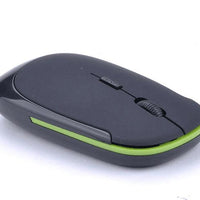 Mandotos wireless laptop mouse with ergonomic design and clickable buttons, ideal for comfortable computer navigation.