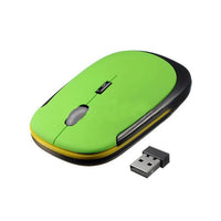 Wireless laptop mouse by MANDOTOS with ergonomic design, featuring a sleek black finish and easy-to-use buttons.