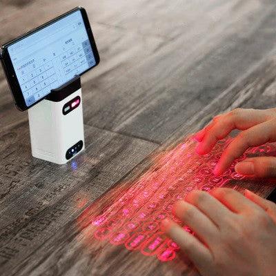 Mandotos LEING FST virtual laser Bluetooth wireless keyboard and projector for phones, computers, and laptops with built-in mouse function