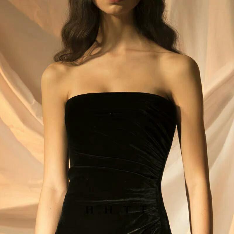 Mandotos long skirt party dress with elegant design, suitable for dinner and annual celebrations, styled for formal occasions.