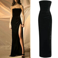 Mandotos long party skirt and dinner dress with elegant design, suitable for annual celebrations and evening events.
