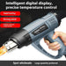 Mandotos digital display heat gun with 2500W power, featuring a digital control panel and ergonomic handle for versatile use.