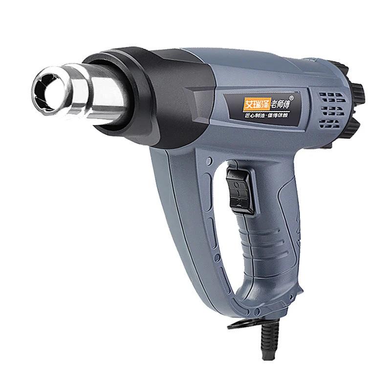 Mandotos digital display heat gun 2500W with ergonomic handle and control buttons, used for stripping paint and heat shrinking.