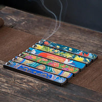 Mandotos ceramic cloisonne enamel wire incense burner with intricate design, ideal for tea ceremony and home decor ambiance.