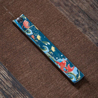 Mandotos ceramic Cloisonne incense burner with enamel wire design, ideal for tea ceremony ambiance and home decor.