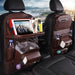 Mandotos waterproof PU leather car organizer seat back tray with compartments and sturdy design for vehicle storage.