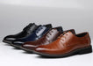 Mandotos men's leather dress shoes and casual shoes in large sizes, featuring sleek design and polished finish.