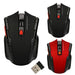 Mandotos gaming wireless mouse with ergonomic design, 2.4G wireless connection, featuring multiple buttons and a sleek black finish.