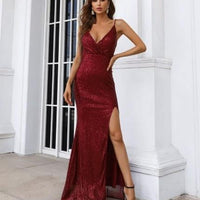 Elegant long MANDOTOS host banquet evening dress with a refined, temperament design suitable for prom and formal events.