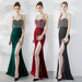 Mandotos one-shoulder mermaid dress with suspenders, elegant banquet gown featuring a sleek, fitted silhouette and stylish design
