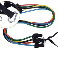 Portable Fitness Rally by MANDOTOS, compact fitness equipment with resistance bands and handles for versatile workouts.