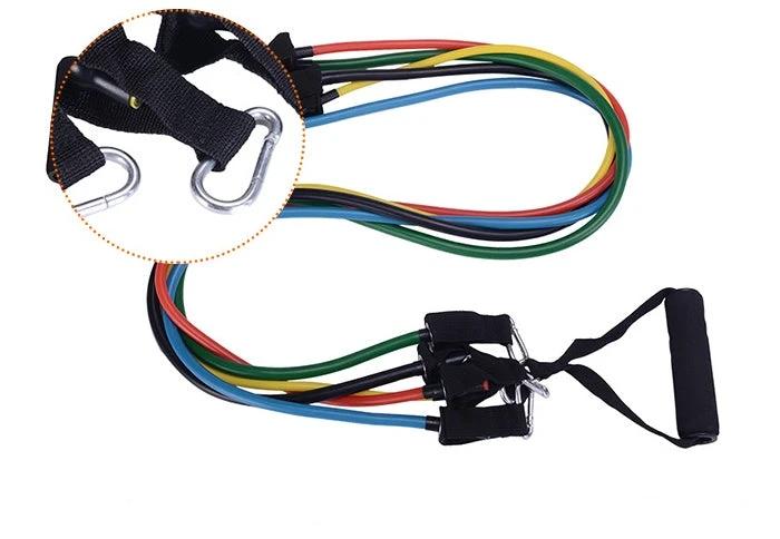 Portable Fitness Rally by MANDOTOS, compact fitness equipment with resistance bands and handles for versatile workouts.