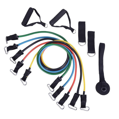 Mandotos portable fitness rally equipment set with adjustable resistance bands and handles for versatile workout sessions.