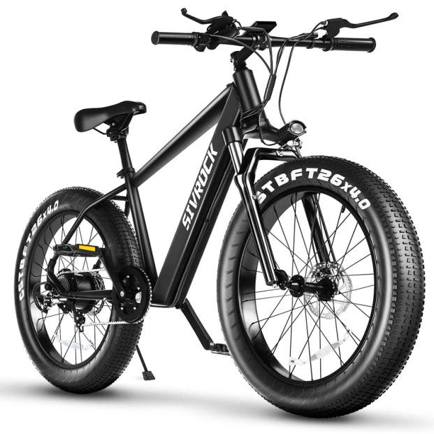 Mandotos professional electric bike for adults with 26x4.0 inch fat tires, 1000W motor, 48V 15Ah battery, suitable for trail riding and commuting.