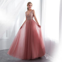 Elegant MANDOTOS prom dress in black with intricate lace details, sleeveless design, and fitted silhouette for formal occasions.