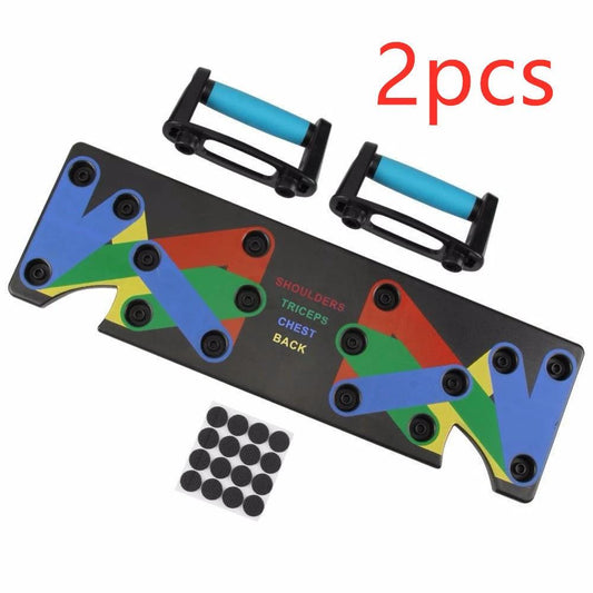 Mandotos 9-in-1 push-up rack and display shelves for body building, gym training, suitable for women and men.