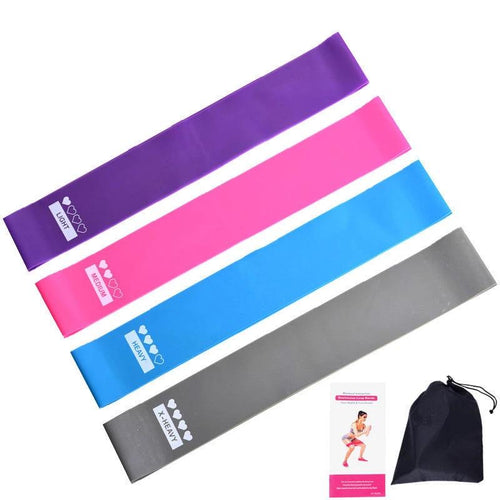 Mandotos resistance bands for fitness and yoga, elastic rubber exercise bands for booty, bodybuilding, and gym workouts.