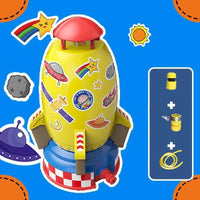 Mandotos rocket launcher water sprinkler toy for kids, outdoor garden lawn water spray gadget for summer outdoor fun.