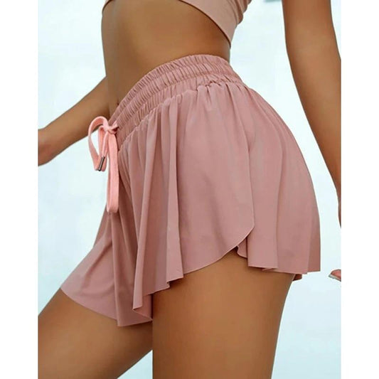 Mandotos scrunch skirt cycling biker shorts for women, ideal for gym, running, and marathon workouts, with a stylish fit.