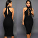Mandotos sexy party dress in black with fitted silhouette and stylish design, perfect for evening events and celebrations.