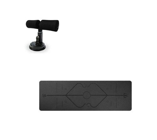 Mandotos Sit Up Bar Trainer with foam grips for core exercises and abdominal workout, adjustable and easy to install.