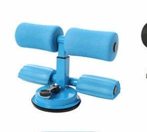 Mandotos Sit Up Bar Trainer for abdominal exercises, featuring foam grips and adjustable height for core workouts.