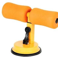 Mandotos Sit Up Bar Trainer mounted on a wall for abdominal exercises and core strengthening.