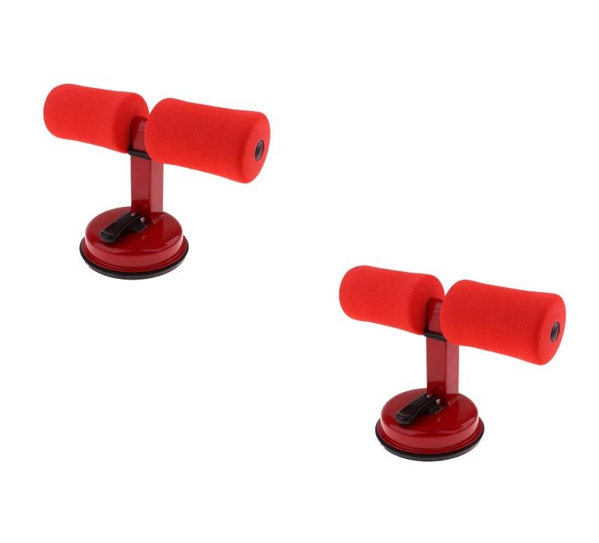 Mandotos Sit Up Bar Trainer for core exercises, featuring a sturdy metal frame and foam grips for comfortable workout support.