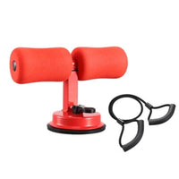 Mandotos Sit Up Bar Trainer for core workouts, showing the adjustable bar with padded grip and mounting brackets for exercise use.