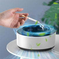 Mandotos smoke removal air purification ashtray with automatic anion purification, portable car ashtray gadget for smoke control