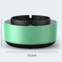 Mandotos smoke removal air purification ashtray for cars, automatic anion purifier with portable design and practical features.