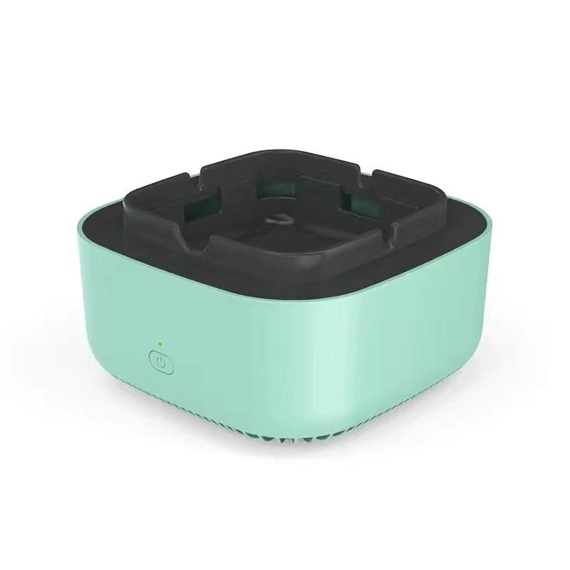 Mandotos smoke removal air purification ashtray for cars with automatic, portable anion purifier and practical design.