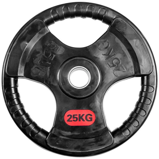 Mandotos three-hole rubber bag for gym weightlifting barbells, designed to protect and secure weightlifting bars during workouts.