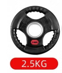 Mandotos three-hole rubber bag for gym weightlifting barbells, designed to protect and secure barbell weights during workouts.