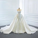 Mandotos wedding dress with two fishtail tail tube tops, featuring a thin, dreamy, and elegant design for special occasions.