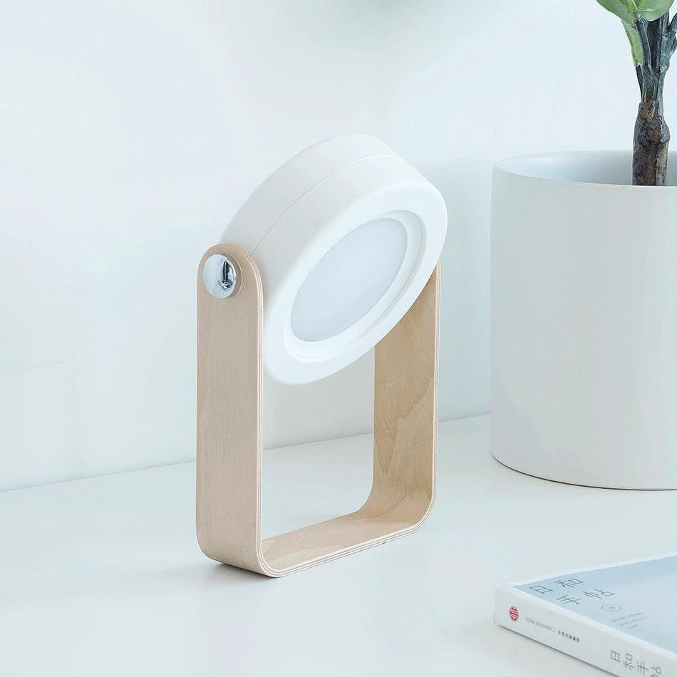 Mandotos Touch Control USB Rechargeable Night Light in elegant white, green, gray, or red limited edition with a sleek design.