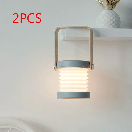 Mandotos touch control USB rechargeable night light in elegant white, green, gray, or red limited edition, with a sleek modern design.