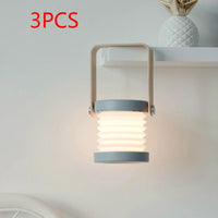 Mandotos touch control USB rechargeable night light in elegant white, green, gray, and red limited edition design.