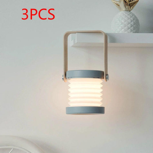 Mandotos touch control USB rechargeable night light in elegant white, green, gray, and red limited edition design.