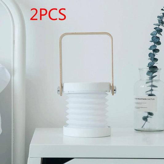 Mandotos touch control USB rechargeable night light in elegant white, green, gray, or red limited edition with sleek design