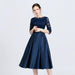 Mandotos casual mid-length evening dress for women, stylish and versatile with a comfortable fit and elegant design.